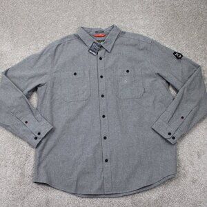 Eddie Bauer Gray Casual Button Down Shirt